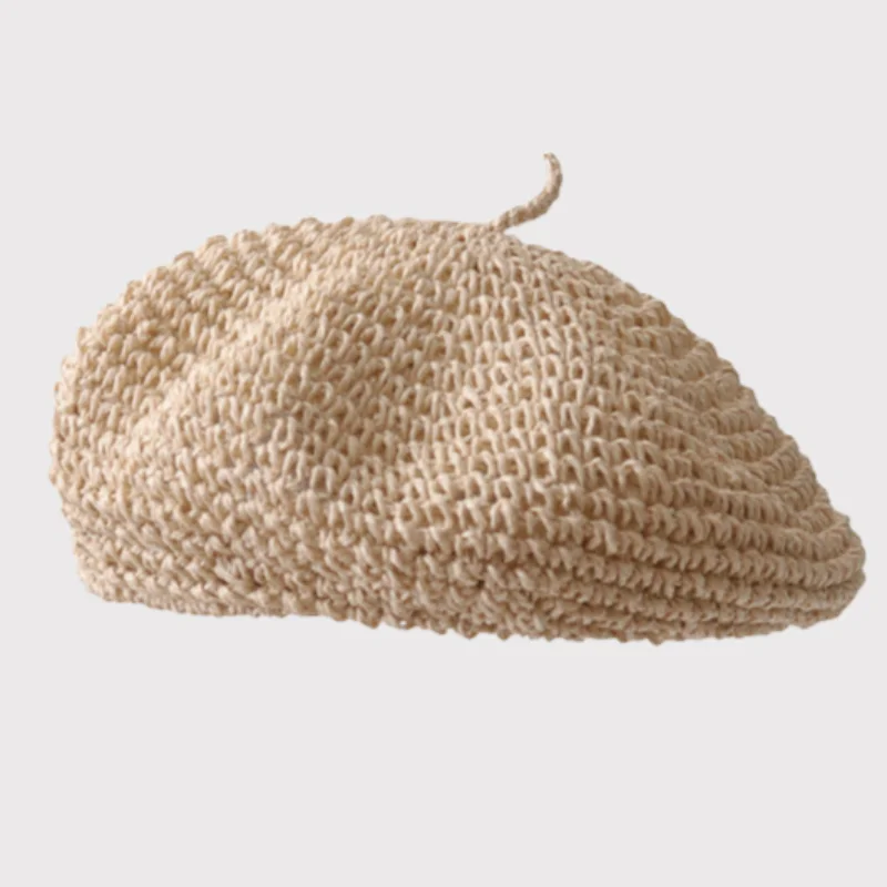 

Handwoven Straw Hats For Summer Japanese-style Lightweight, Breathable Straw Beret Women's Chic Vintage Painter's Hat