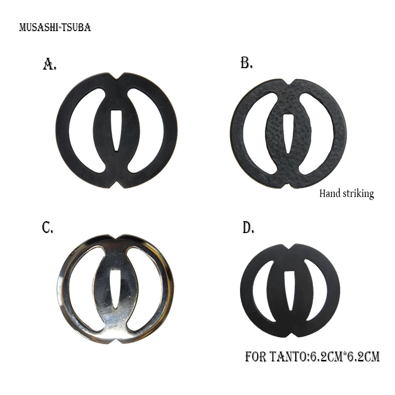 Musashi Iron Tsuba, protector de mano, Katana, Wakizashi, Tanto, tema histórico, accesorios para espada japonesa, se puede personalizar