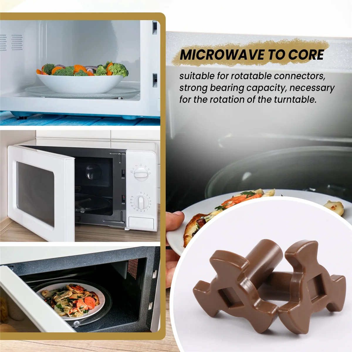 

B58A Соединитель поворотного стола для микроволновой печи, поддержка роликовой направляющей для микроволновой печи, запасные части для поворотного сердечника микроволновой печи