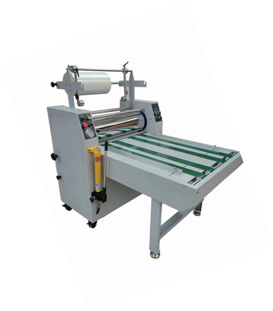 720mm Hydraulic Automatic Breaking Overlap Laminating Machine CG8750 Heavy Duty Commercial Paper Film Laminator for Print Shop