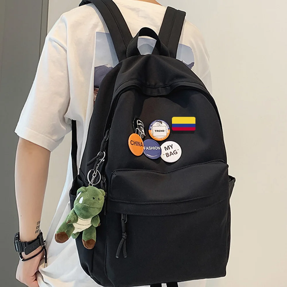 Colombia Flag Brooch Pins Backpack Clothes Lapel Badge Charm Jewelry Gift for Women Men view 6