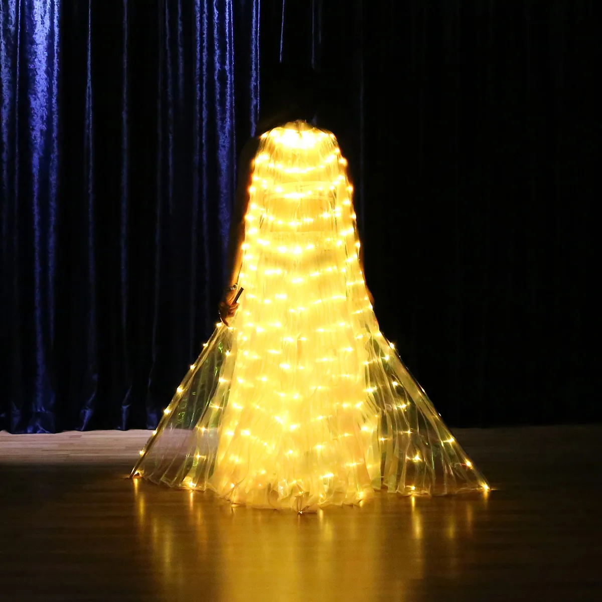 LED luminous wing dancing wing dancing luminous prop performance belly dance wing lite yellow light adult model