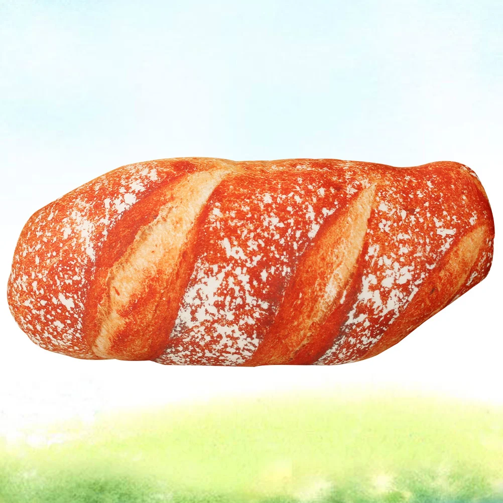 

35cm French Bread Simulation Lumbar Pillow Cotton Stuffed Cushion Sofa Cushion for Back Support Relaxing