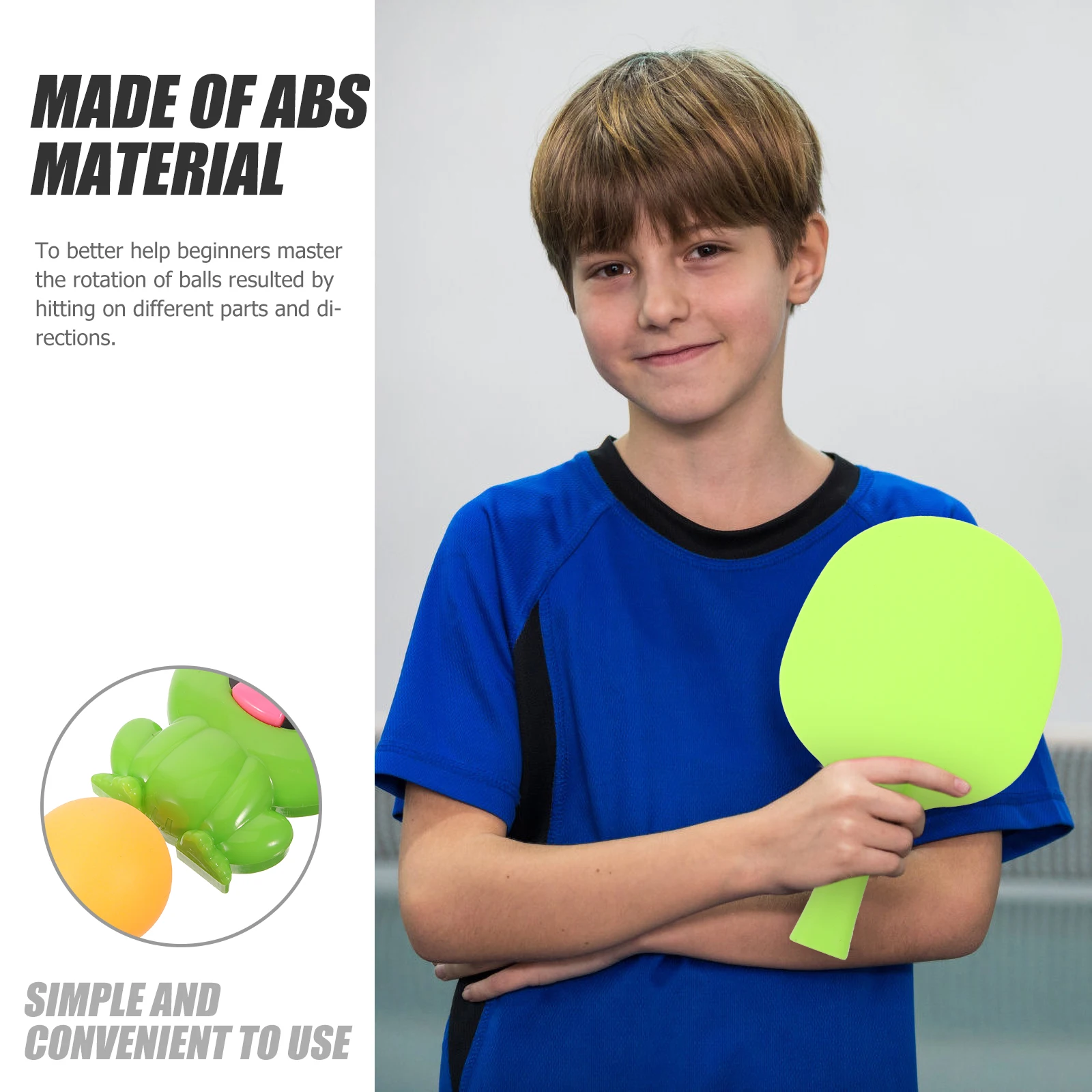 

1 Set Of Table Tennis Training Kit Hanging Indoor Sports For Kids Durable Abs Material Interactive Fun Device Relief Eye Tension