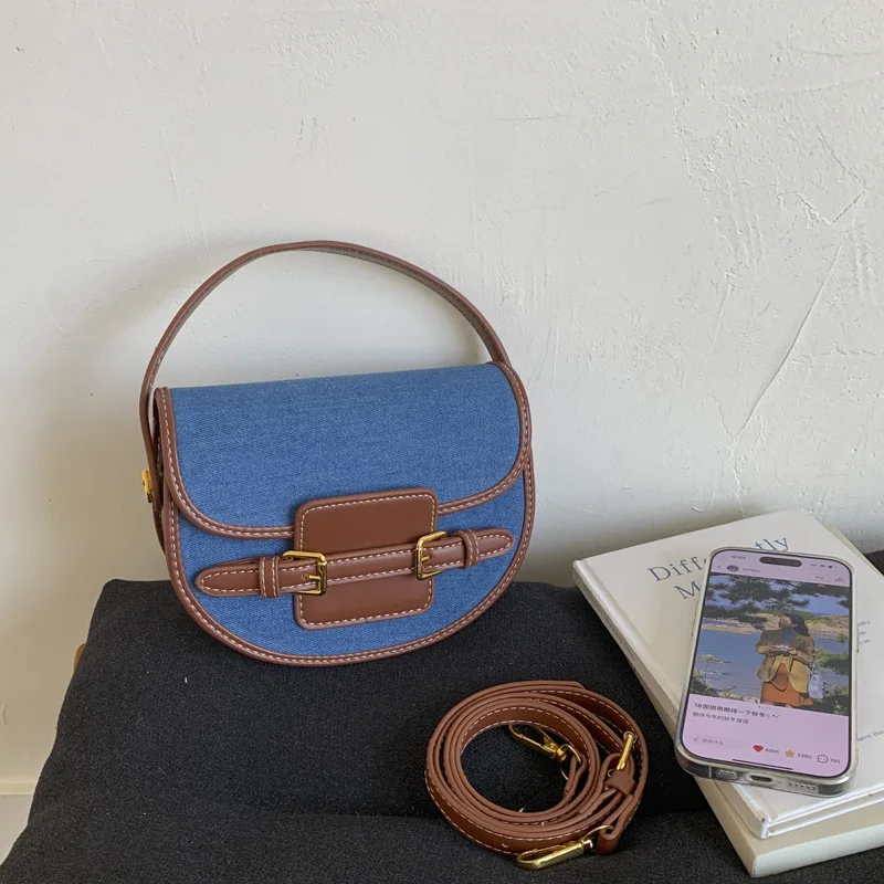 

2025 Matte Horn Dumpling Bag for Women, Minimalist Underarm Crossbody Purse, Fashionable Handbag