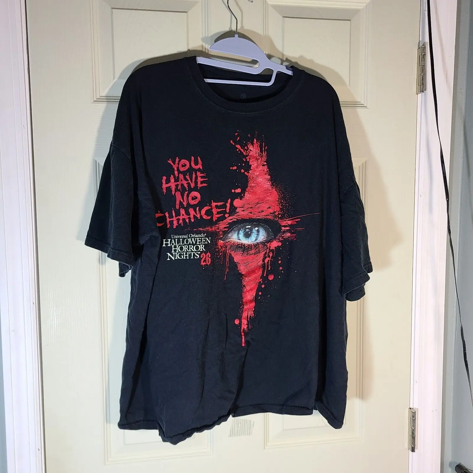 

VTG Halloween Horror Nights 26 You Have No Chance sz XXL Scream Member Universal