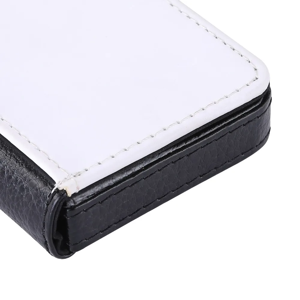 

DIY Blank Name Card Holder PU Leather Elegant Design Thermal Dye Sublimation Card Case Lightweight Card Organizer