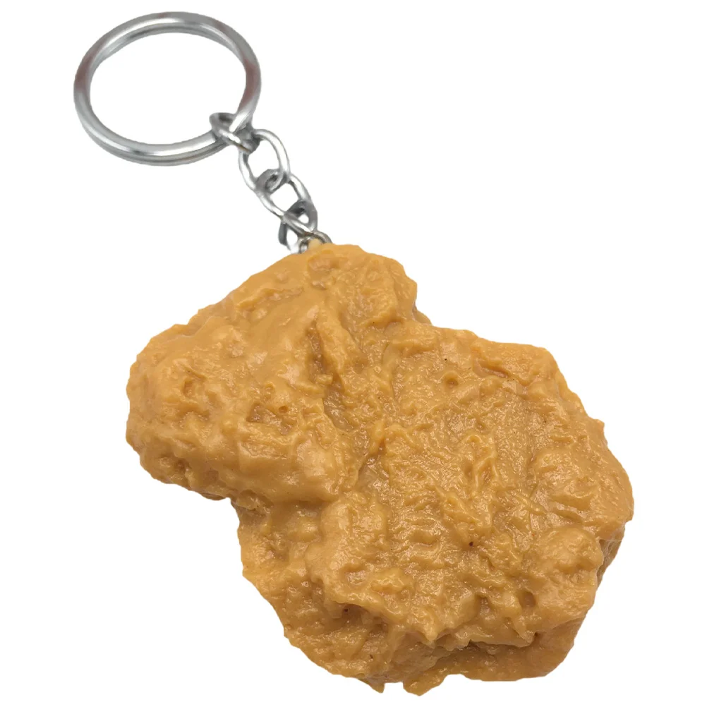 Key Chains Chicken Keychain Rings Interesting Decorations Simulation Food Model Pendants Miss