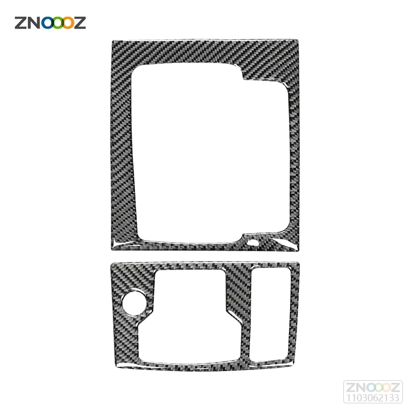 For Mazda 3 Axela 2014-2019 Center Control Gear Panel Decor Carbon Fiber Cover Trim Strip Inside Frame Car Interior Accessories