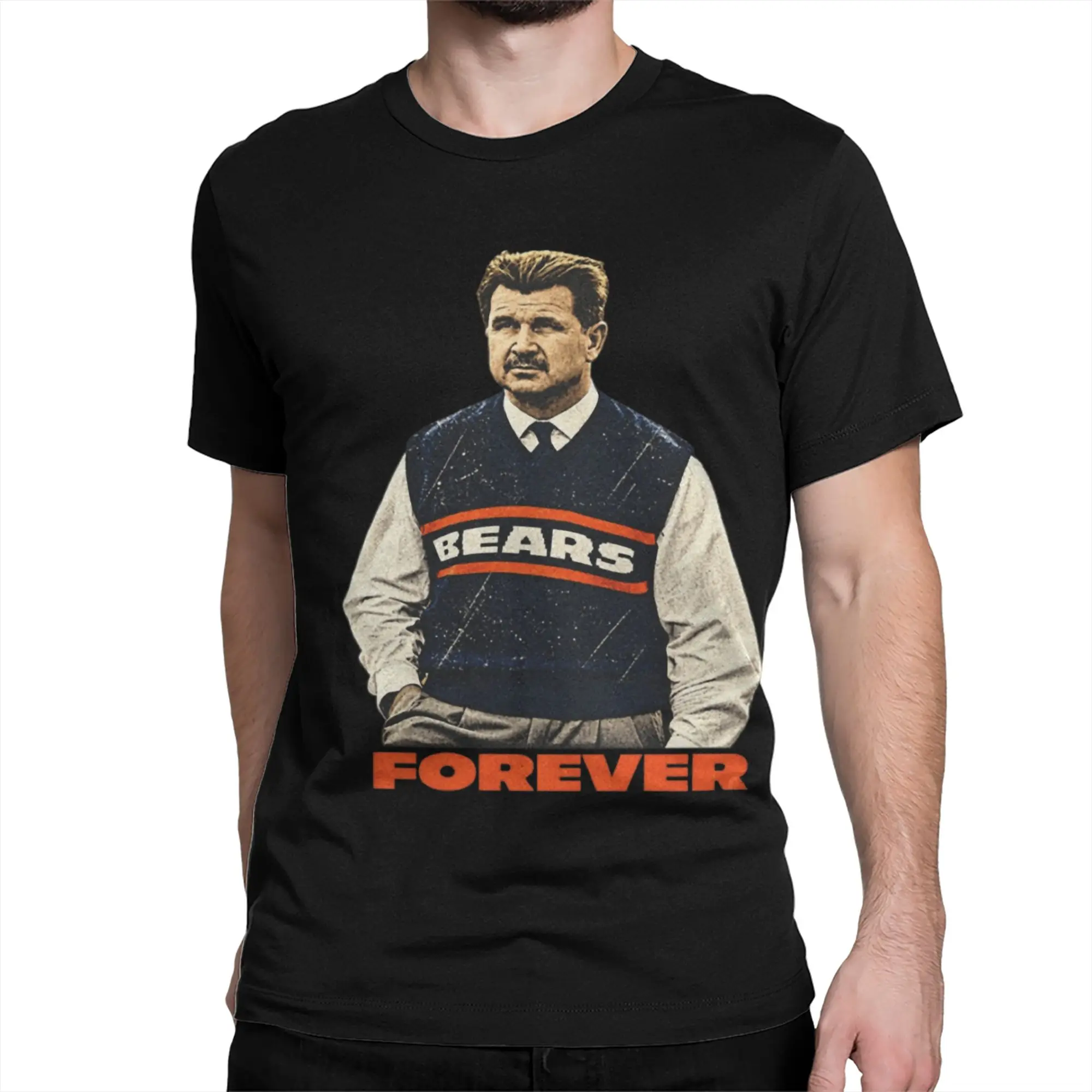 Mike-Ditka Da-Coach T Shirt Men Women Pure Cotton Novelty T-Shirt Crewneck  Tees Short Sleeve Clothing Gift Idea