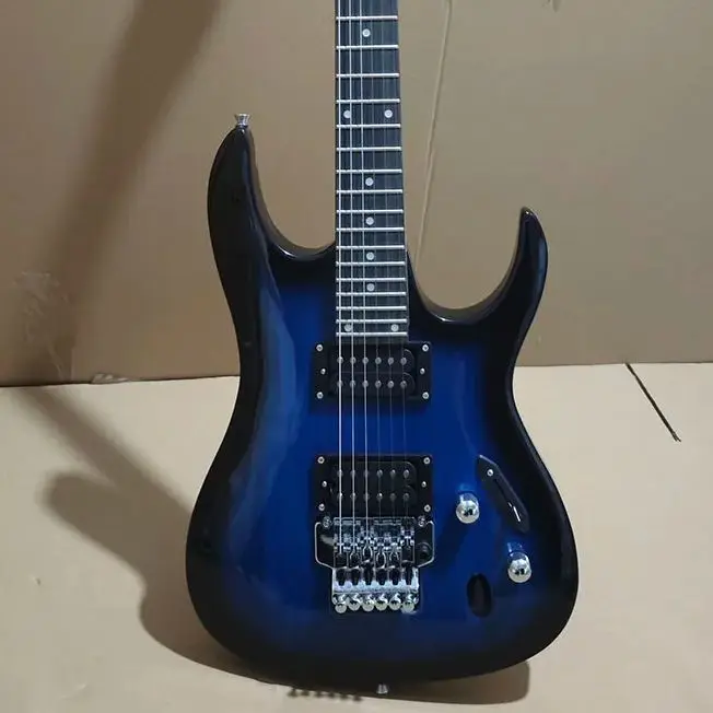 Electric Guitar with 6 String, 24 Frets, HH Pickup, Maple Tremolo Rhythm Guitar, Factory Sell