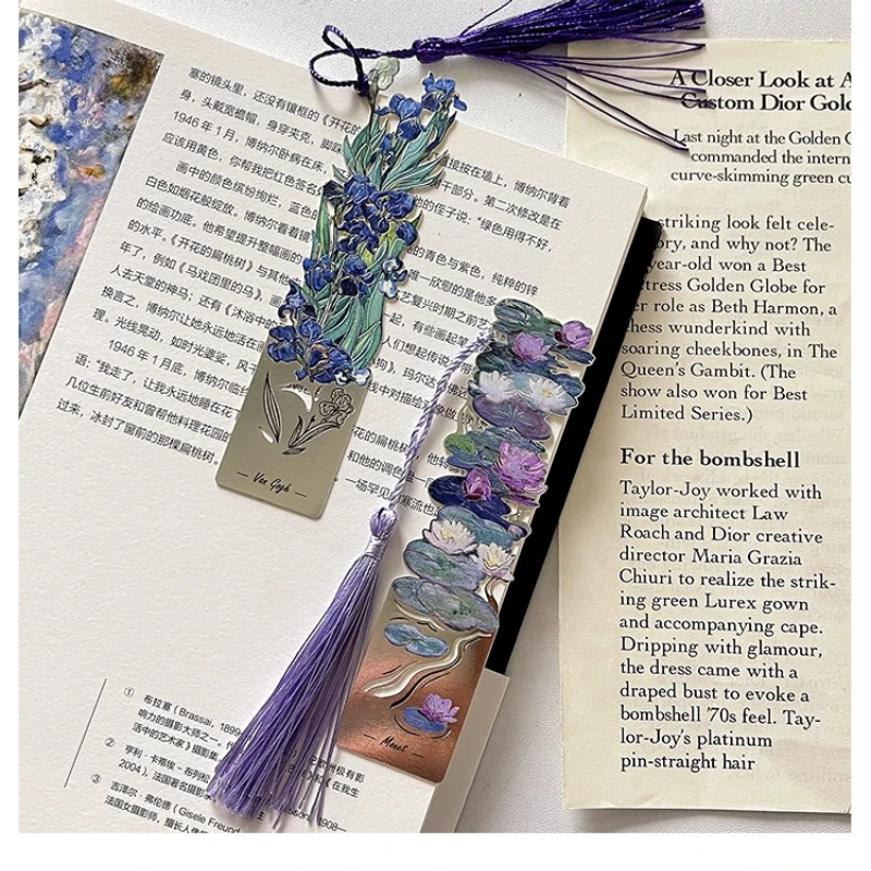 1 قطعة المرجعية المعدنية الرجعية القرطاسية كتاب الملحقات اللوازم المدرسية صفحة علامة للكتب #1