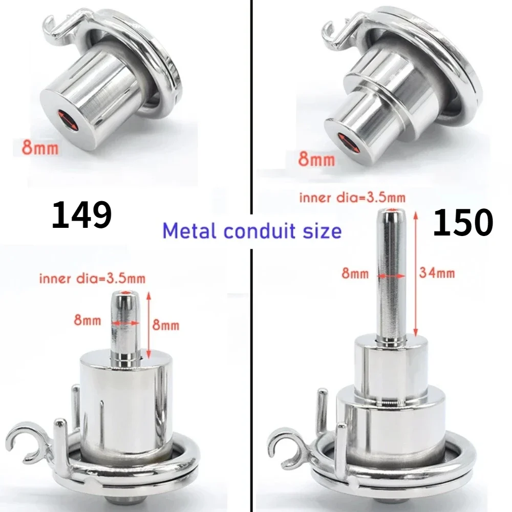 Bdsm Male Small Metal Negative Pressure Chastity Cage Penis Chastity Device Removable with Metal Catheter Erotic Sex Toys 18 정조대