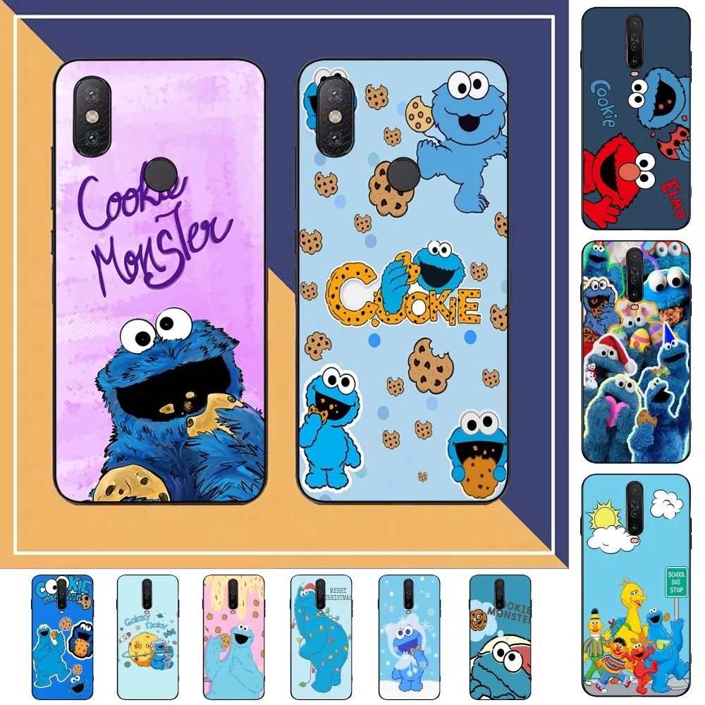 Custodia per telefono Cartoon C-Cookies Monster per Redmi Note 4X5 A 6 7 8 T 9 9S 10 11 11S 11Epro Poco M3 Pro