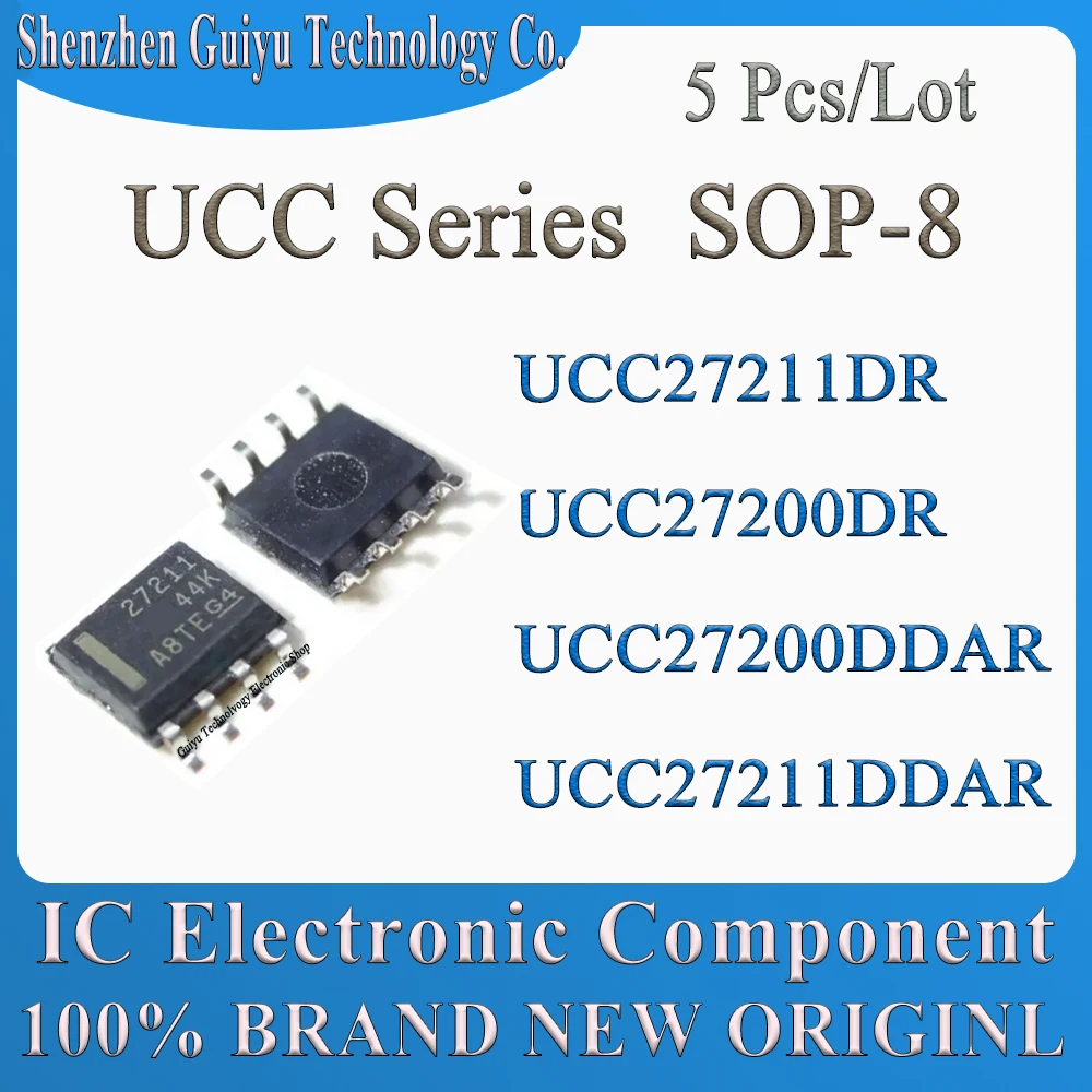 5 Pcs/Lot UCC27211DR UCC27200DR UCC27200DDAR UCC27211DDAR UCC27211 UCC27200 UCC SOP-8 IC Chip