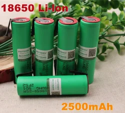 Batterie 100% originale do ładowania 18650 Samsung, INR18650 25R 2500mah 20A, nikiel à monter soi-même