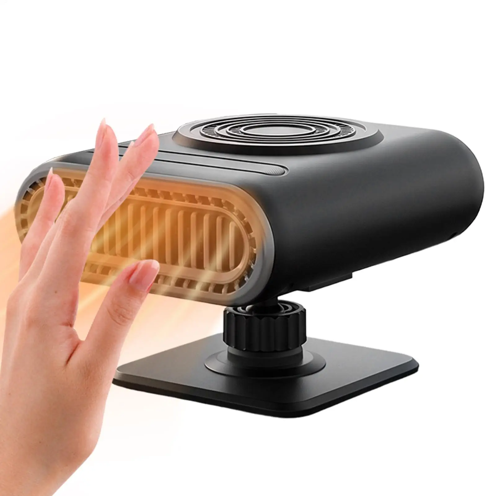 Car Heater 12V Adjustable Angle Vehicle Windshield Defogger Windshield Defroster Demister For Drivers Campers Travelers