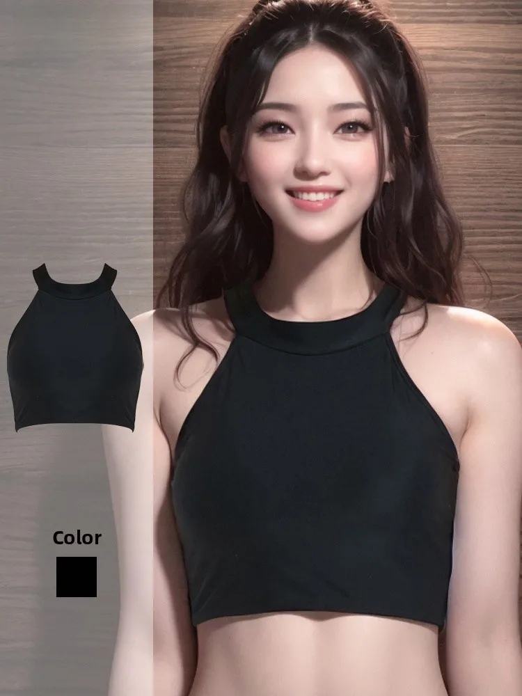 

Women's One-Piece Swimsuit Top with Chest Pad Tank Style Conservative Slimming Large Size Fashionable Sexy Separate Sale