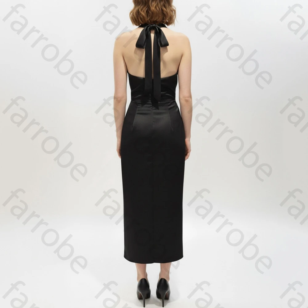 Sexy Backless Sleeveless Pleat Evening Dresses Elegant Celebrity Dress Exquisite High Quality Prom Party Gowns Women Customized