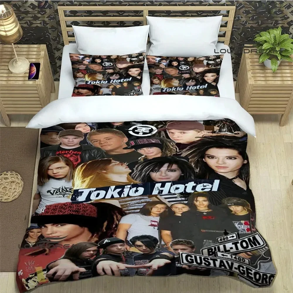 Picture 6: Tokio Hotel band Comfortable Duvet Quilt Cover Pillowcase Bedding Set Children Bedroom Decoration Home Textile