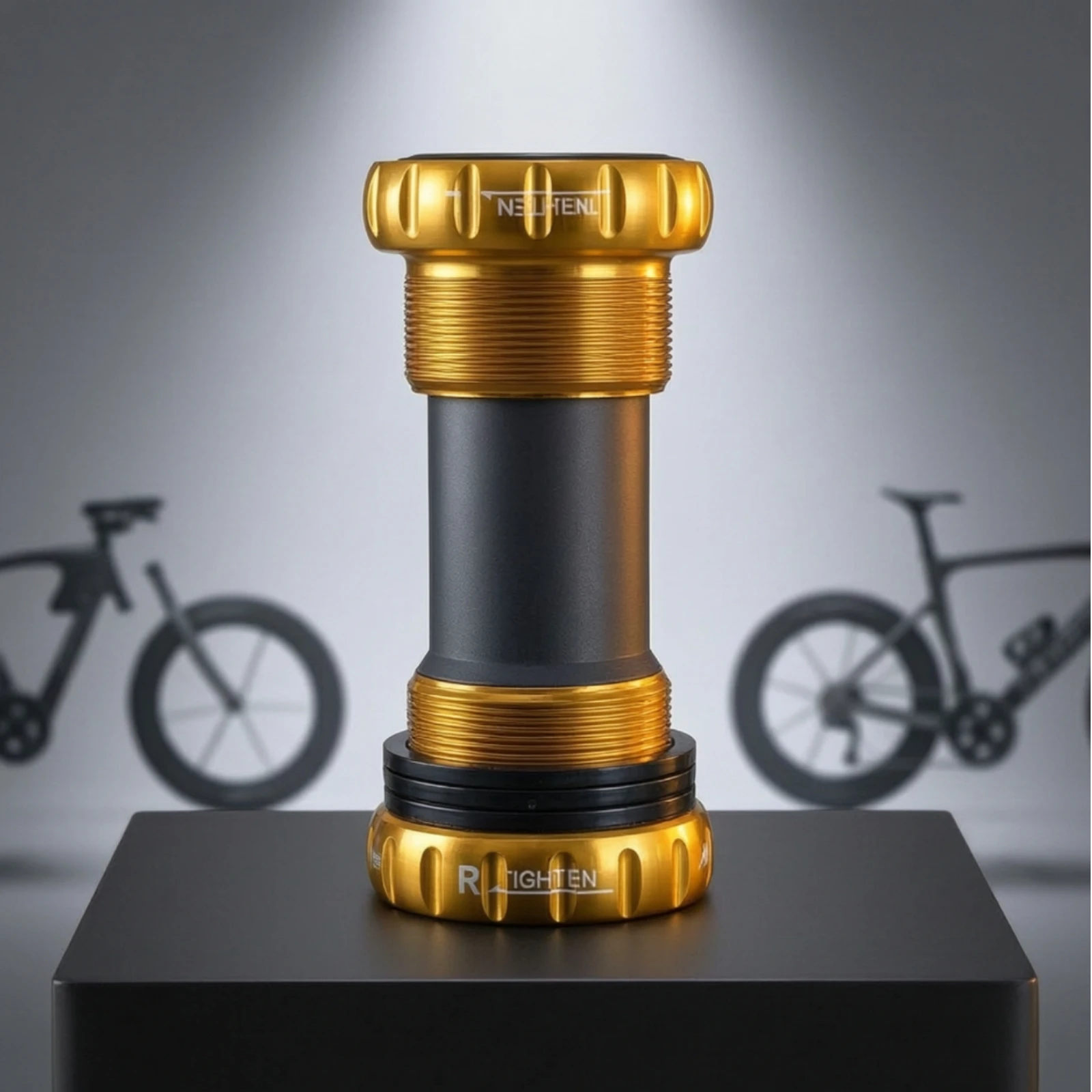 Threaded Bottom Bracket Aluminum Alloy Hollow Bottom Bracket Component Smooth Operation Noise-Silent for Cyclists