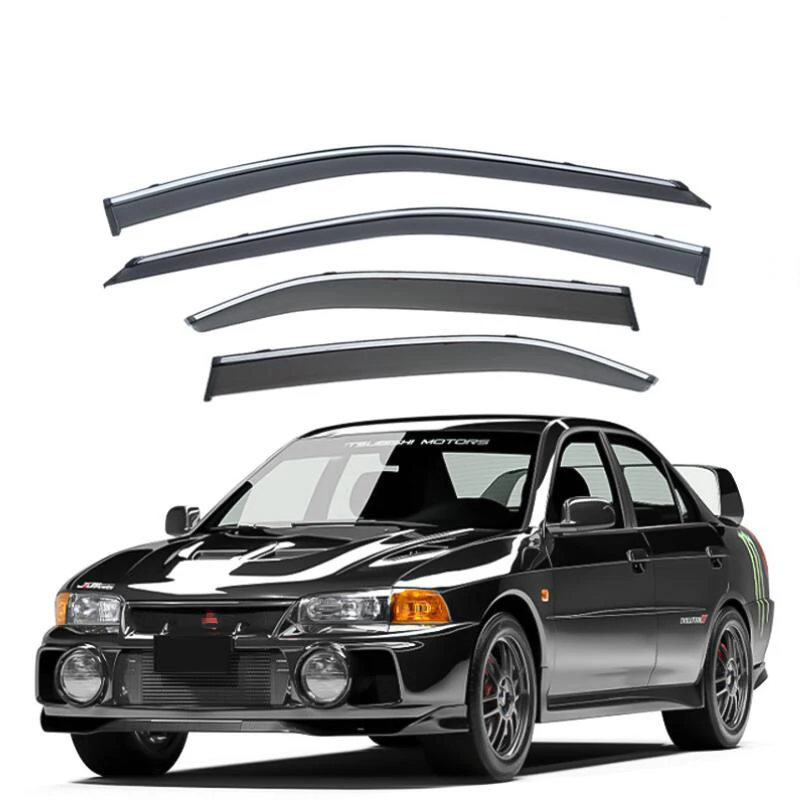 Window Visor Side Window Deflector Weather Shield Car Accessories For Mitsubishi Lancer 1995 1996 1997 1998 1999 2000 2001-2003