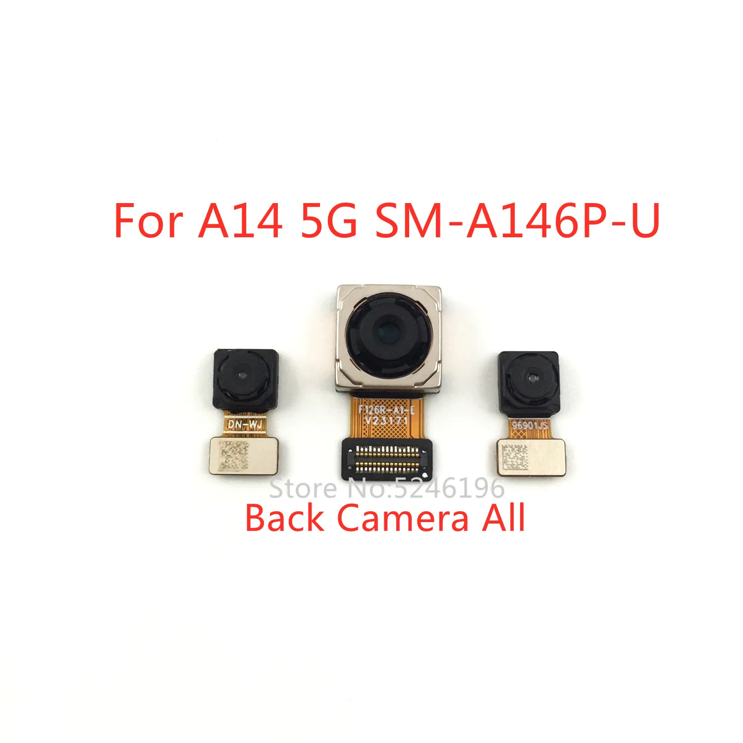 1pcs Back Main Rear Camera front camera Module Flex Cable For Samsung Galaxy A14 5G SM-A146P A14 5G SM-A146U Replace Part