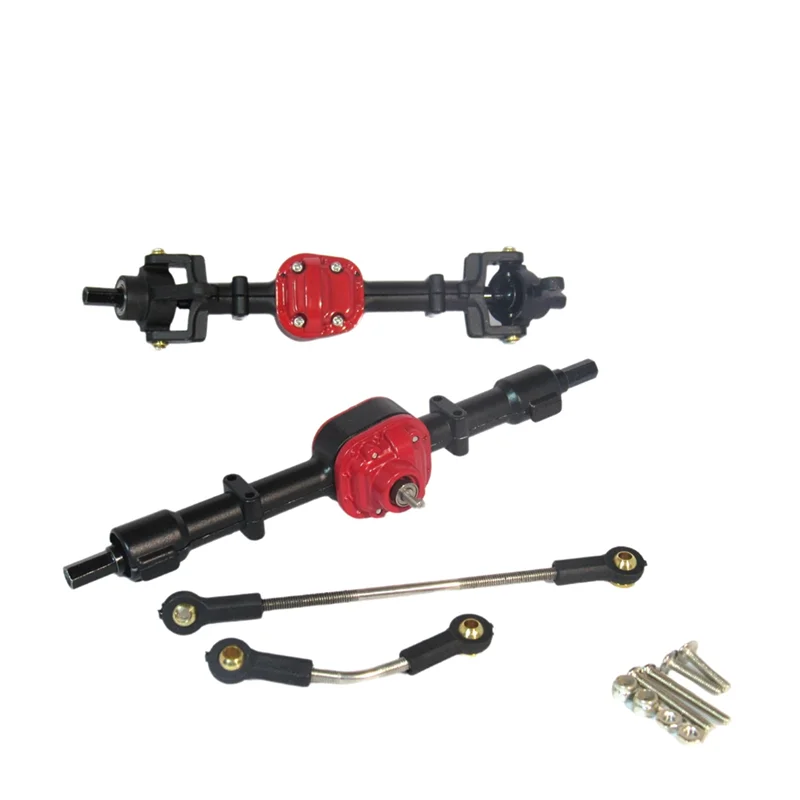 ABUM-RC carro metal engrenagem dianteiro & traseiro ponte eixo conjunto para mn d90 d91 d96 99s fj45 1/12 rc carro atualização peças acessórios