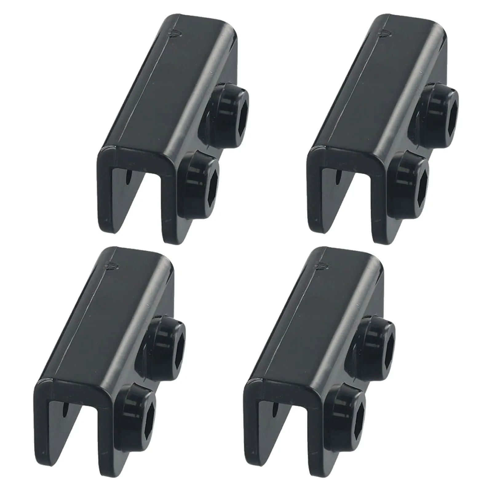 Brand New High Quality Rectangular Bracket Adapter Glass Fiber Pole Pop-up 2-Way Accessories Black Parts Spare