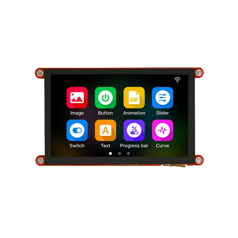 GUITION HMI interface screen 4.3 inch capacitive touch IPS or without touch 480x272 400MHz dominant frequency software editing