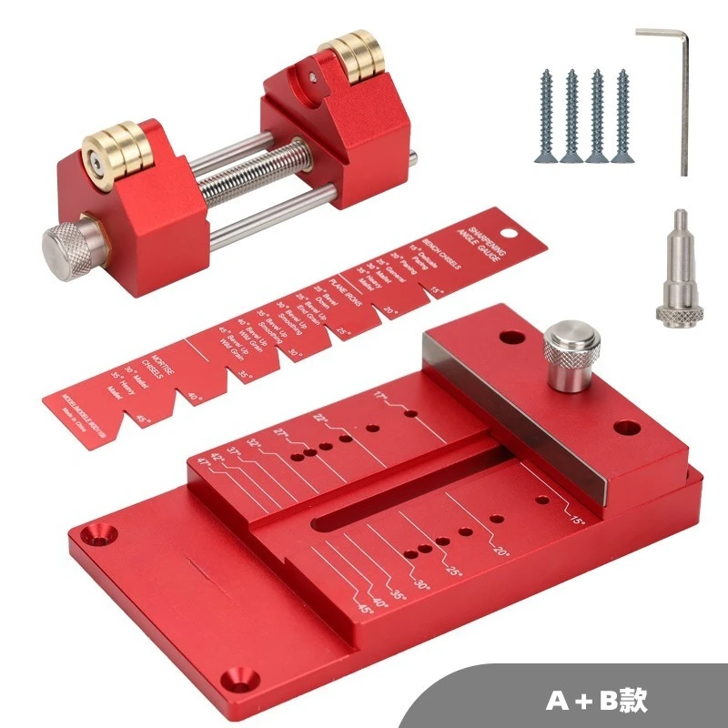 Adjustable Angle Sharpening Guide Jig, Woodworking Chisel Plane Blade Fixed‑Angle Grinding Locator Tool