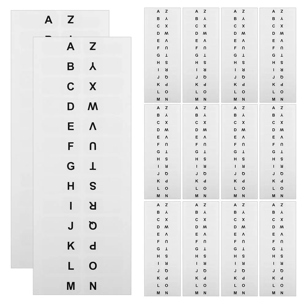 

10 Sheet White Alphabetical Index Tabs Writable Sticky Page Markers Book Note Stickers Strong Adhesion Quick