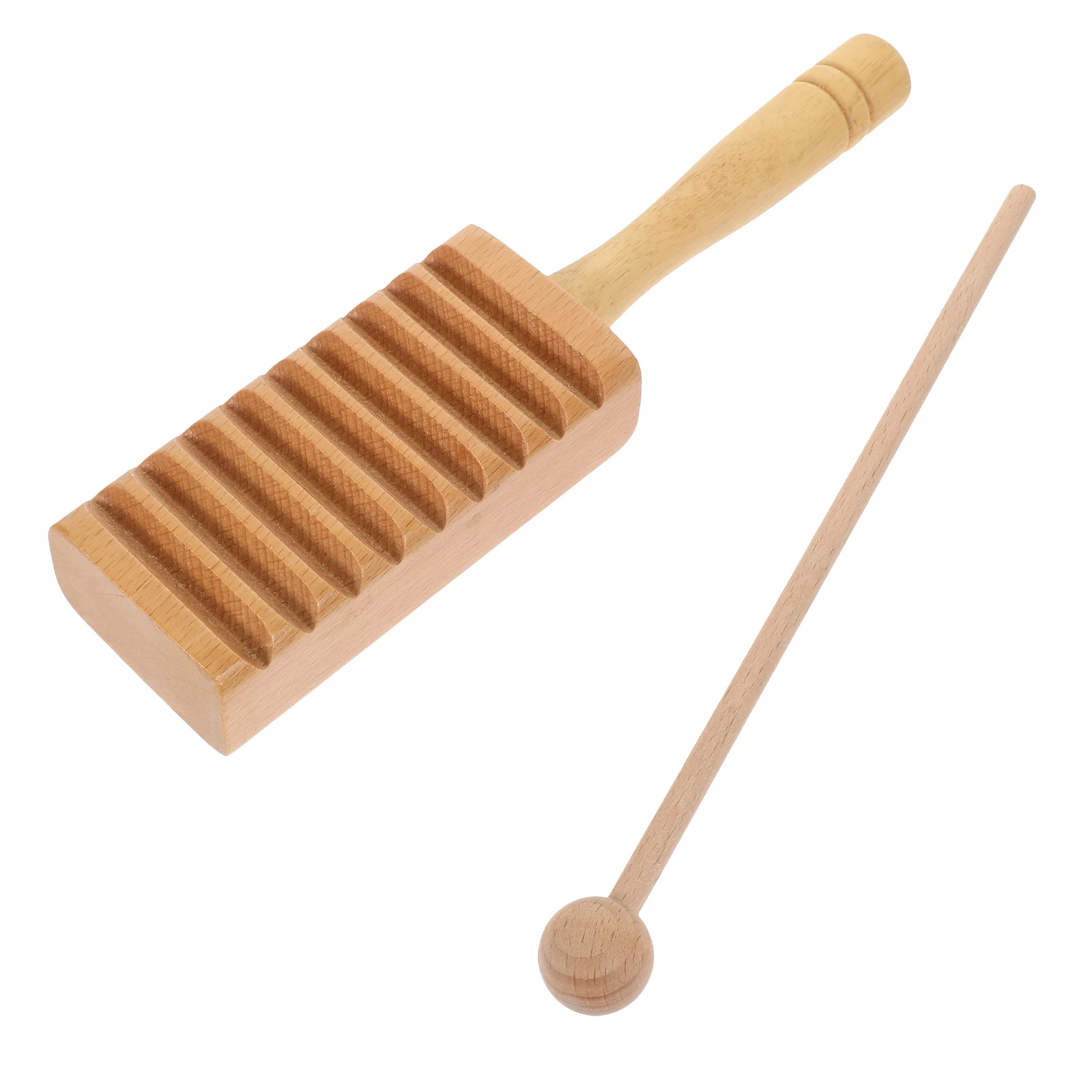 

1 set 1 Set Tone Block Wooden Percussion Guiro Rod Musical Toddler Instruments Instrument Educational For Toddler Preschool
