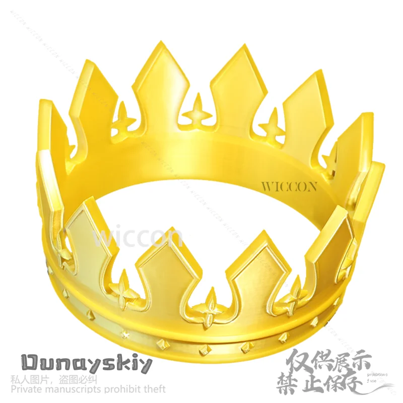 Altria Pendragon مصير أنيمي لعبة تأثيري صابر الأميرة الأمير تاج أغطية الرأس ثلاثية الأبعاد حمض البوليلاكتيك الدعائم الملك تاج مخصص