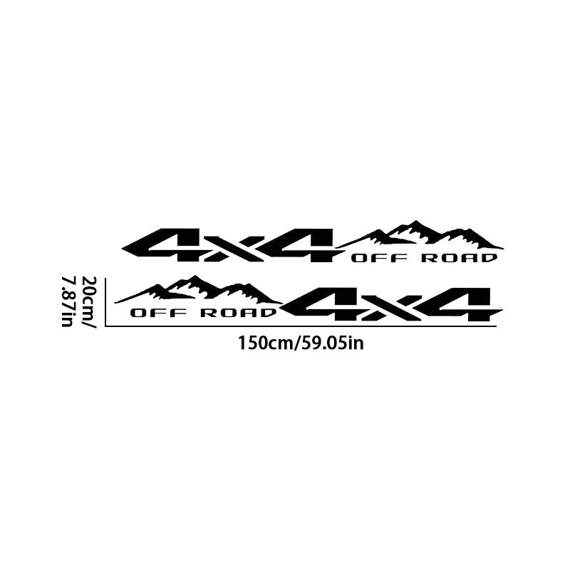1pc carro montanha padrão adesivo 4x4 fora de estrada mountain bike lado adesivo à prova dwaterproof água pvc decalque do carro decoração do corpo decalque