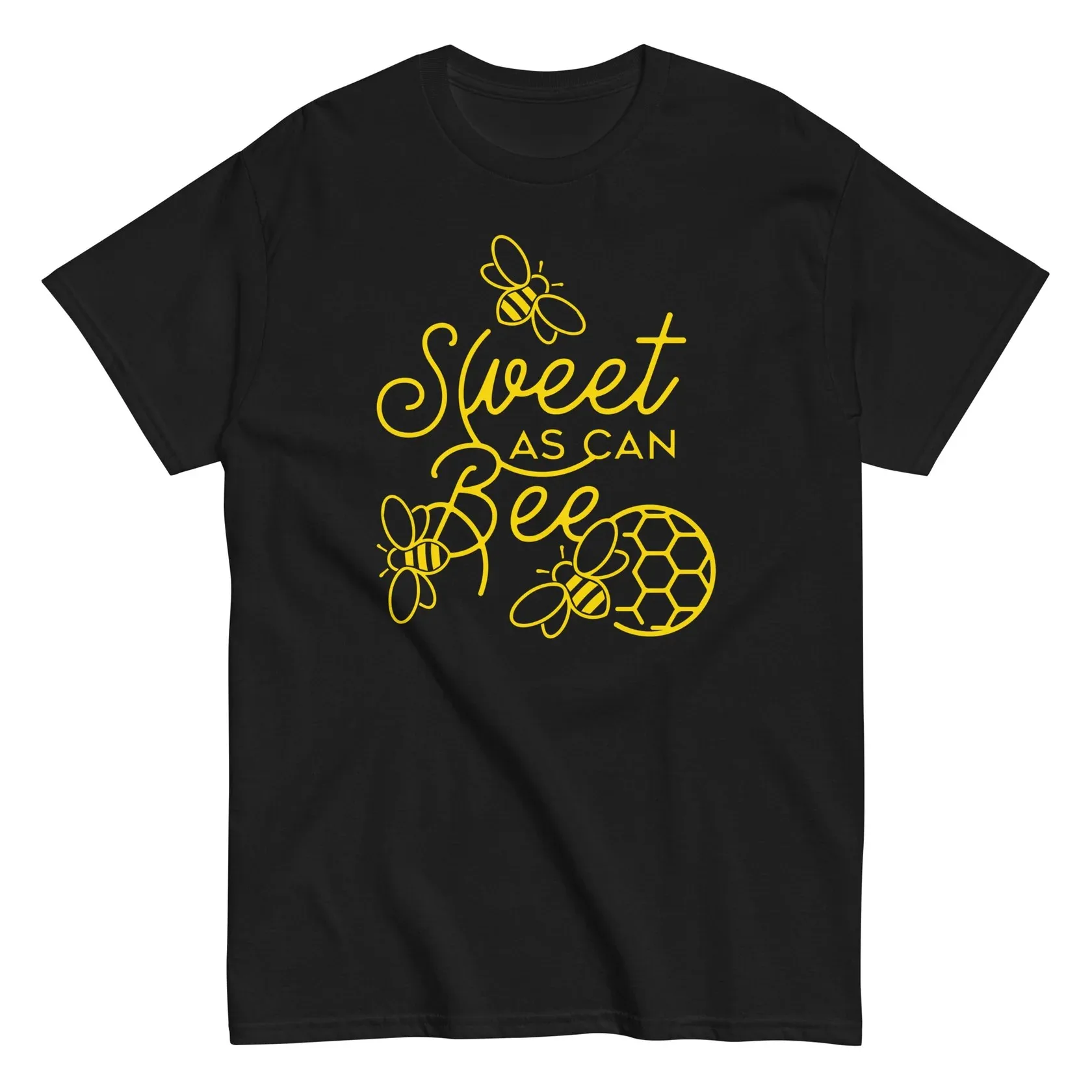 

SWEET AS CAN BEEFunnyT-Shits Graphic Print Casual Tee Shirts Outdoor Group Normal T Shirts