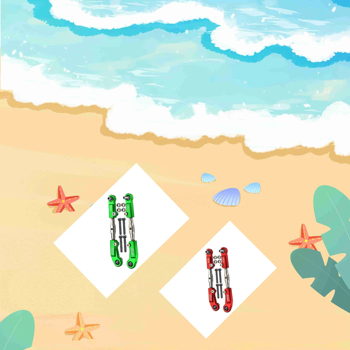 

GPM Alu 7075+SST Adjustable Front Steering Tie Rod ARRMA 1/7 Mojave 6S V2 BLX ARA106058T1/T2