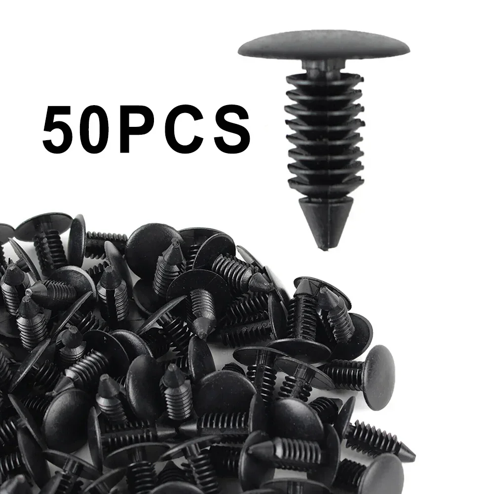 50 шт., 8 мм, автомобильные зажимы с отверстием, фиксатор крыла, бампера, пластиковая заклепка, штифт для Ford 388577 S W 705589 -S300 для Chrysler 6030441