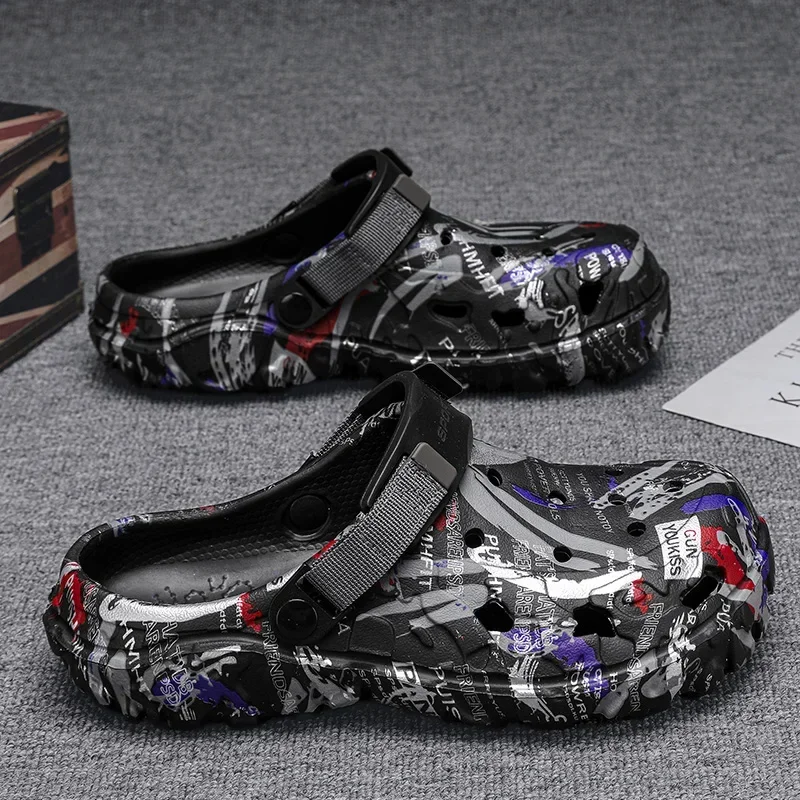 Übergrößen 49 Sommer Herren Sandalen Clogs Outdoor Garten Clogs Lochschuhe Herren Freizeitschuhe Wasserschuhe Komfortable Weiche Hausschuhe – Detail 5