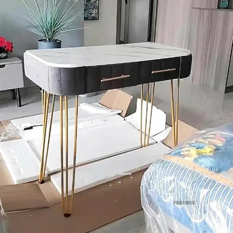 Bedroom Dressing Tables Storage Cabinet Desk Integrated Light Luxury Small Apartment Bedroom Makeup Table Home Furniture N