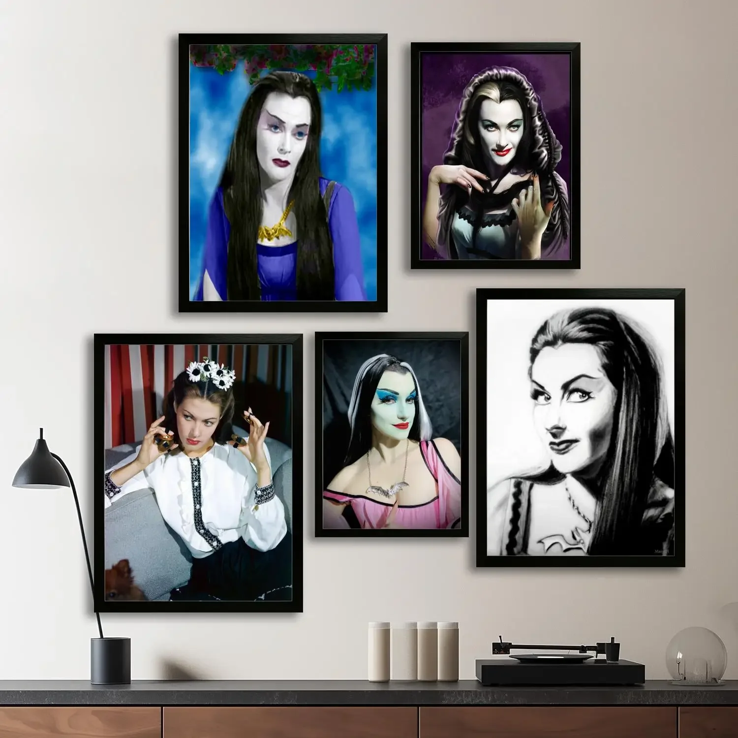 lily munster Canvas Art Poster, Wall Art, Picture Print, Modern Family, Bedroom Decor, Posters,Decorative painting