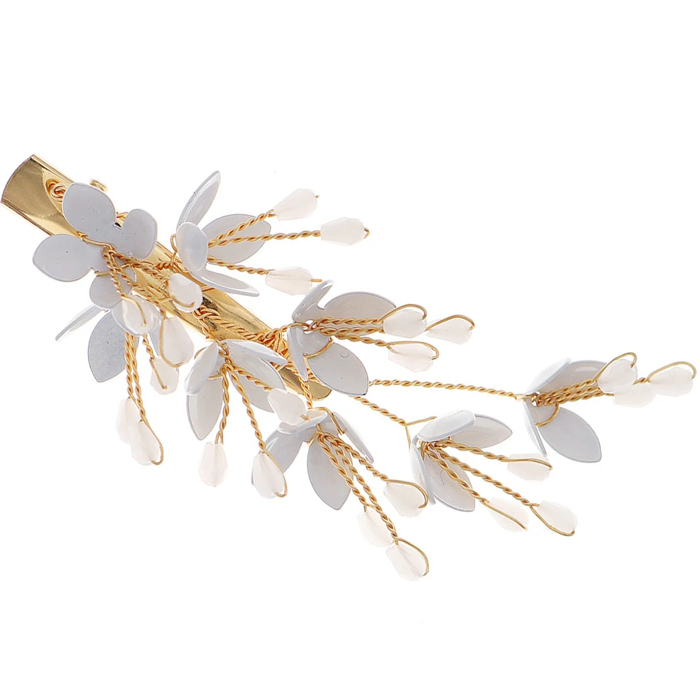 

Crystal Clips Women Bright Luster Excellent Texture Wedding Banquet Party Hairpins For Loose Hair Decor Flower Barrettes Hair