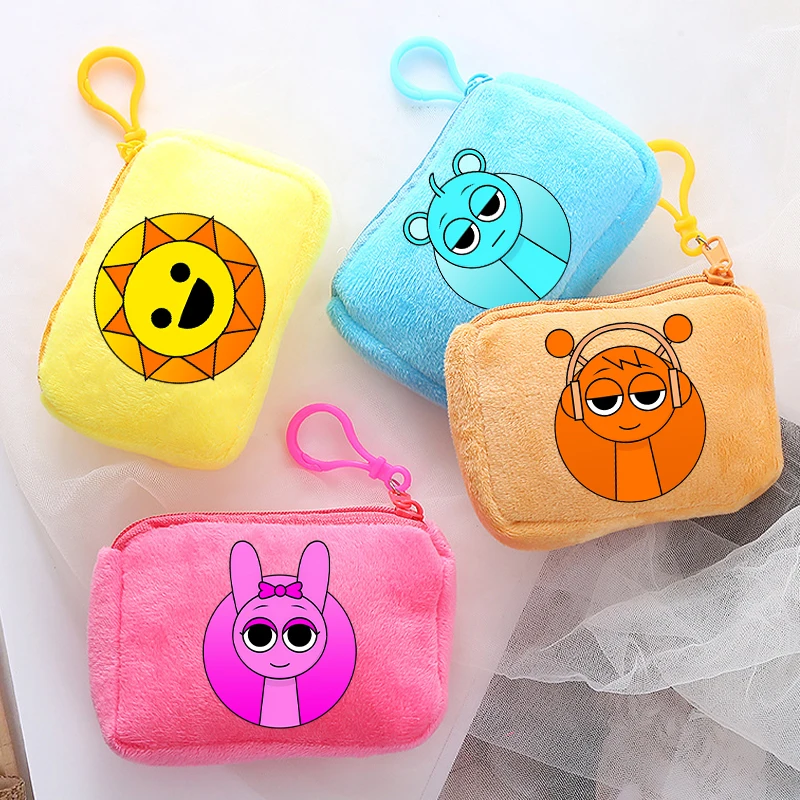 

Sprunki Coin Purse for Boys Girls Anime Cartoon Cute Money Bag Students Fashion Key Card Storage Mini Pouch Portable Clutch Bags