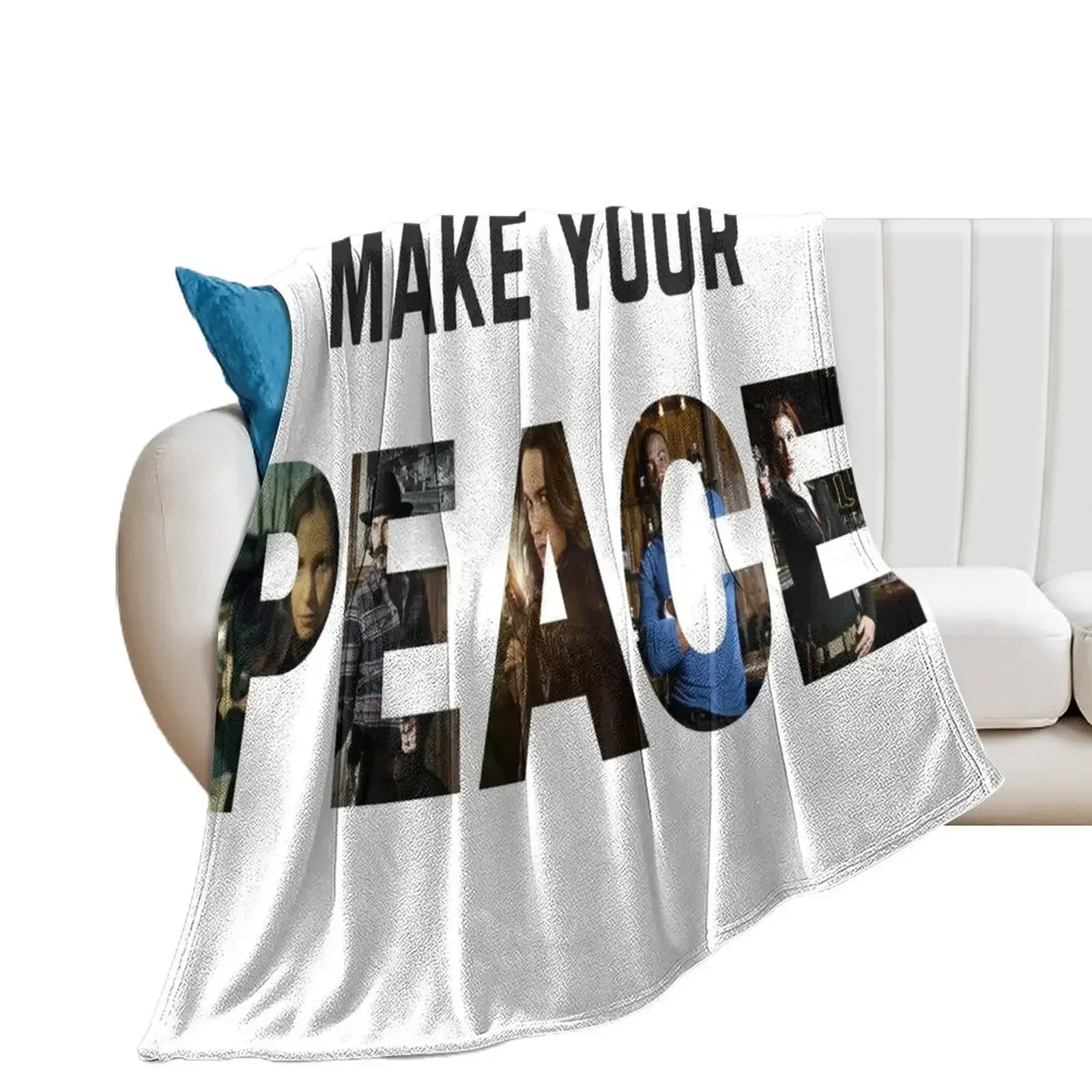 

Make Your Peace Throw Blanket valentine gift ideas Thermals For Travel christmas decoration Blankets