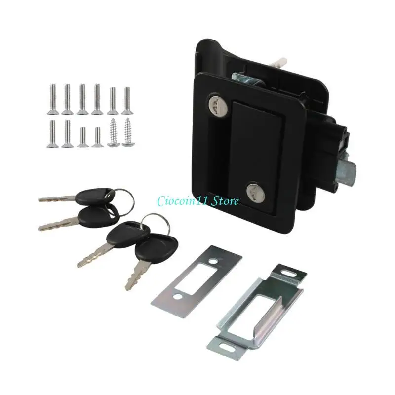 Y1UB RVs Door Lock Double Open Door Lock RVs Entry Door Lock Handle for Camper