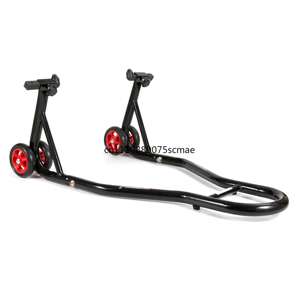 Professional motorcycle kickstand - front & rear wheel support for parking, repair, and maintenance