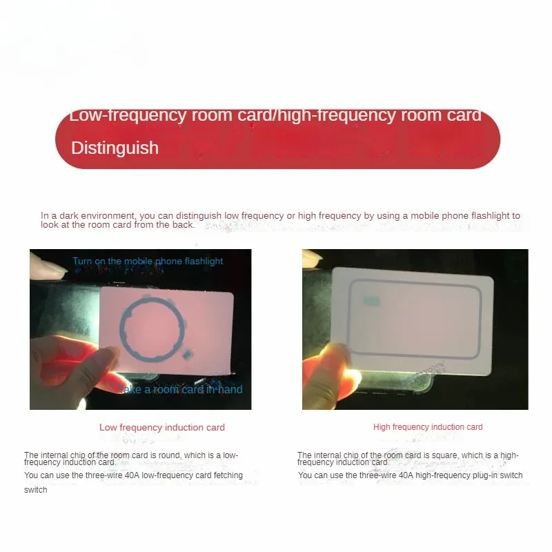 Imagem -02 - Interruptor de Cartão de Alta Freqüência para Hotel Sensor de Poupança de Energia Quarto Eletrônico Inserir Chave Interruptor Delay 30s Power Off 40a 60a