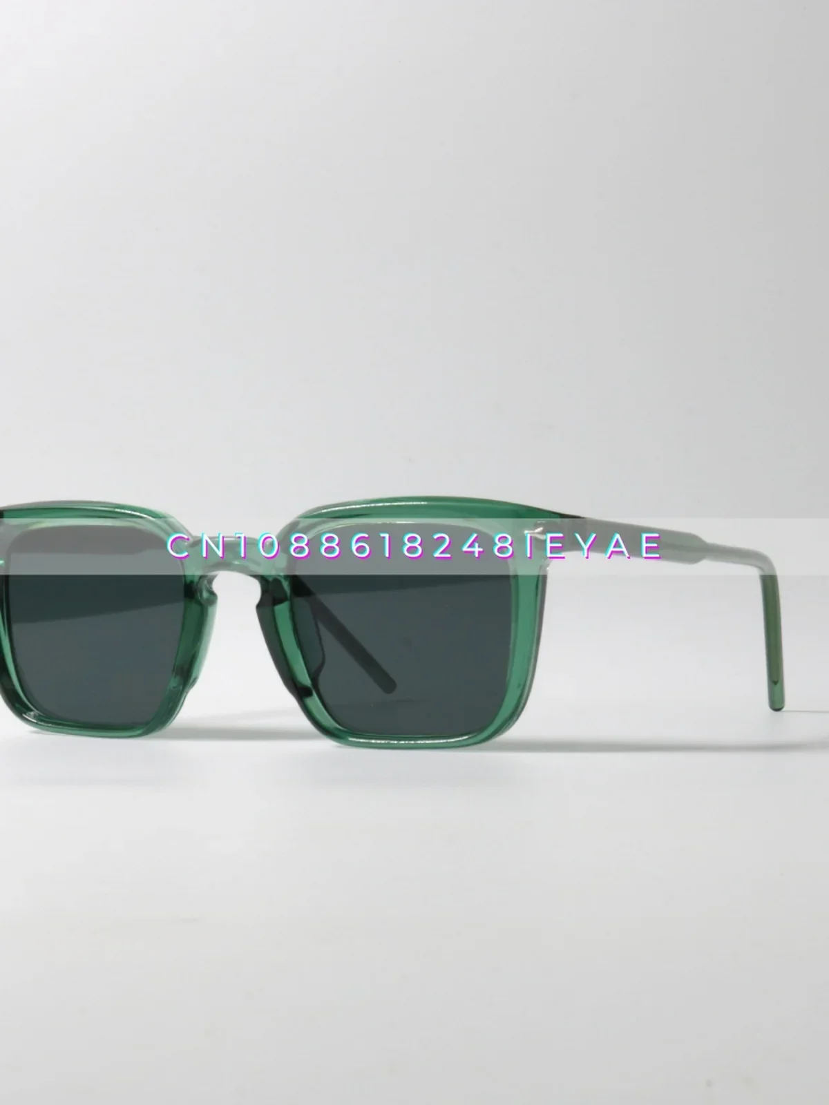نظارات شمسية مربعة فريدة من نوعها من Lake Green Niche للحماية من الأشعة فوق البنفسجية 400
