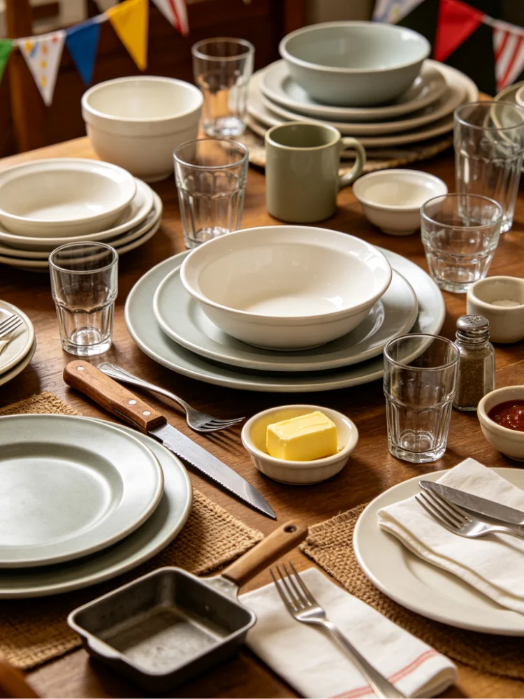 Serene style tableware surprise treasure bundle, calm elegant wares bringing peace to every feast