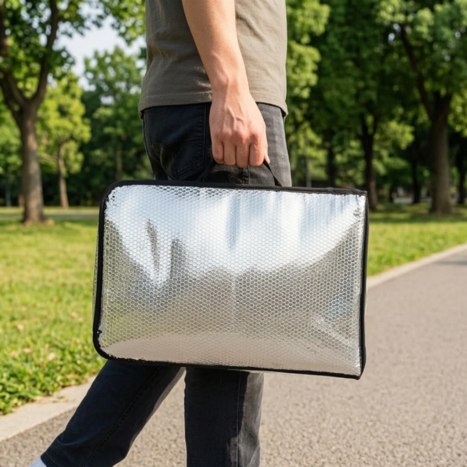 Model Airplane Tail Bag Reflective Aircraft Tail Storage Bag Carrying Case Portable Heavy-Duty for RC Hobbyists, Travel